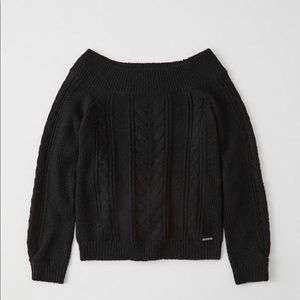 Abercrombie & Fitch Off-the-Shoulder Knit Sweater